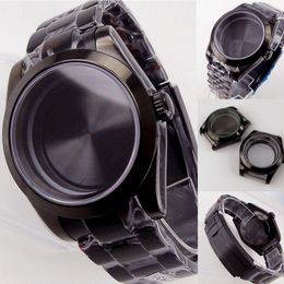 Appliances Black Pvd 39mm 36mm Sapphire Glass Watch Case Fit Nh35 Nh36 Nh34 Miyota82 Dg 2813 Eta 2836 Movement Fix Bezel Bracelet