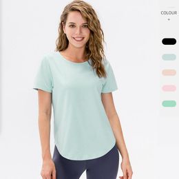Active Shirts Sportswear Women's Gym Workout Clothing Training Wear Ladies Top With Sleeves Fitness T-shirt For Yoga Running Blouse