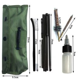 Bow Arrow Rifle Gun Cleaning Kit Set New Arrival Piece .22cal 5.56mm Cleaning Rod Nylon Brush Cleaner Gun Accessories Clean ToolsHKD230626