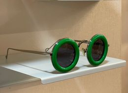 Gold Green Round Sunglasses Women Men Summer Sunnies gafas de sol Designers Sunglasses Shades Occhiali da sole UV400 Eyewear