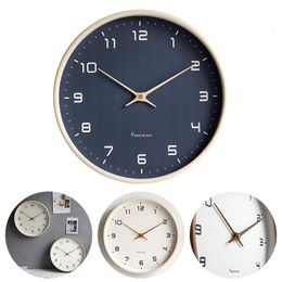 Wall Clocks Nordic Wooden Wall Clock Mute Movement Creative Watch With Simple Modern Design Silent Clock For Home Living Room Decoration 230626