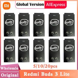 Earphones 5/10/20pcs Global Version Redmi Buds 3 Lite Original Xiaomi Earbuds Tws Wireless Earphone Bluetooth 5.2 Gaming Headset Wholesale