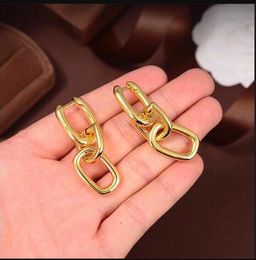 Designer Jewellery Dangle Women original thick chain Earring studs High Quality Brand B letters Pendants with logo non-fading Chandelier Earrings new-x60