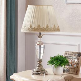 Table Lamps Home Decoration Light Bedroom Led Crystal Lamp Wedding Gifts Luxury Fashion European Style Lighting