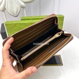 Luxury Designer Wallets Card Holder High Quality Cowhide for Men Women Coin Purses Long Wallet Purse Bags Ladies Casual Clutch Bag Gift Box goodsee