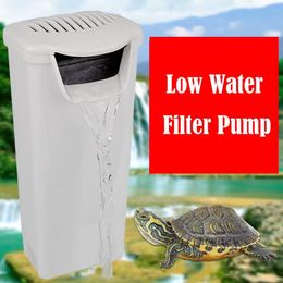 Accessories Aquarium Turtle Filter Waterfall Flow Water Clean Pump BioFiltration for Reptiles Tank Low Level Waterfall Filter