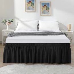 Bedding sets ly Wrap Around Ruffled Bed Skirt Home el without Surface Elastic Band Cover Couvre Lit 230626