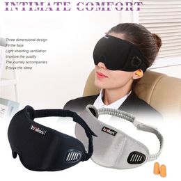 Sleep Masks Portable 3D EyeShade Sleeping Eye Mask Eyepatch Padded Shade Cover Night Rest Blindfold Bandage 230626