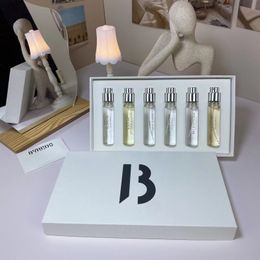 High-end BYREDO Perfume 12ml Set 6pcs Fragrance Super Cedar Blanche Mojave Ghost Bal Dafrique Rose Gypsy Water Eau De Parfum Travel Spray 6 in 1 Cologne Sample Gift Box