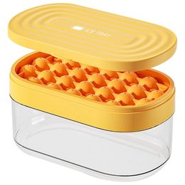 Ice Cream Tools Press Type IceCube Round Makers Hockeys Mold Accessories QuickFreeze Mini Ball Party Kitchen Box Tray Silicone 230627