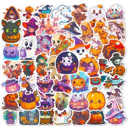 50Pcs Cartoon Halloween Stickers Pack Waterproof Vinyl Stickers Non-random for Car Bike Luggage Laptop Skateboard Scrapbook Water Bottle Decal