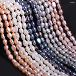 Beads Natural Freshwater Pearl Straight Hole Two Sided Light Loose Spacer For Necklace Bracelet Jewellery Making DIY