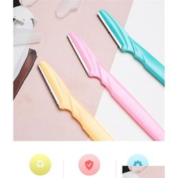 Eyebrow Trimmer Professional Safe Blade Sha Knife Blades Face Hair Removal Scraper Shaver Makeup Beauty Tools Drop Delivery Health A Dhrht