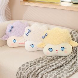 Plush Pillows Cushions 45CM High Quality Sheep Stuffed Animal Blanket Lamb Doll Pillow Toys for Children Room Decor Present 230628