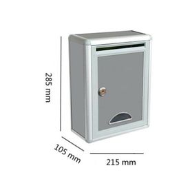 System Metal Mailbox Outdoor Security Locking Mailbox Sestion Box Newspaper Mail Letter Post Home Balcony Garden Decor Wf