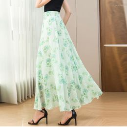 Skirts Plus Size Lace A-line Long For Women Fashion 2023 Social Chic And Elegant Woman Skirt Women's Clothing 4xl 5xl 6xl