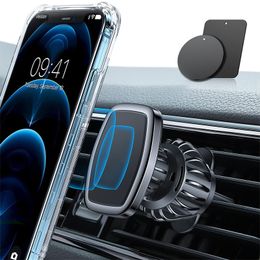 Car Phone Holder Magnetic Air Outlet Bracket Card Buckle Bracket Universal Mobile Phone Stand GPS For Huawei IPhone Xiaomi MI