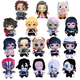 Stuffed Plush Animals 15cm Japan Anime Demon Slayer Tomioka Giyu Kamado Tanjirou Kamado Nezuko Agatsuma Zenitsu Plush Toys Doll Peluche Women Gift J230628