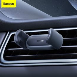 Baseus Car Phone Holder For iPhone 14 13 12 Pro Samsung S22 S21 Xiaomi Huawei Auto Air Vent Mount Holder phone Support Stand