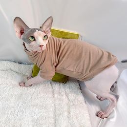 Clothing Sphynx Cat Clothes Baby Soft Cotton Fall Winter Kitten Small Dog Clothes for Cornish Devon Cat Costume Hairless Pet Clothes