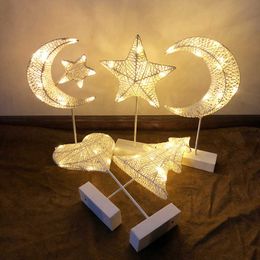 Creative LED Night Ramadan Wall for Home Room Lights Decor Wedding Decoration Lighting Valentine's Gift HKD230628