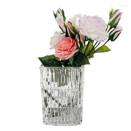 Vases Nordic Crystal Glass Vase Everyday Home Decoration Flower Pot Container Plants Holder Handmade Flowerpot For Hydroponics