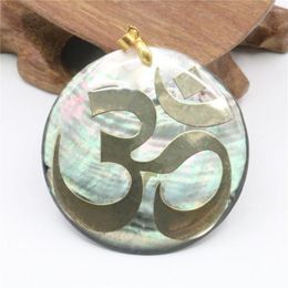 Pendant Necklaces 50mm Natural Abalone Sea Pearl Shell Flower Elephant Butterfly Tortoise DIY Women Girls Mother's Day Gift Jewelry