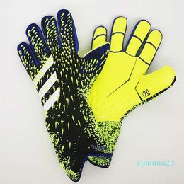 2023 latex goalkeeper gloves no finger guards thickened football professional glove