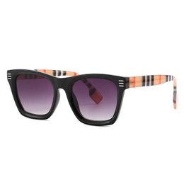 Brand 2818 square Scottish patterned modern street photo INS sunglasses female