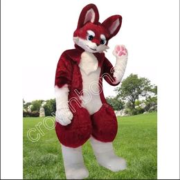 High Quality Adult size Husky Red Fox Mascot Costume Carnival performance apparel Custom fancy costume