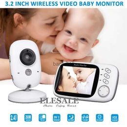 New 3.2" Video Baby Monitor Wireless Camera 2 Way Audio Intercom Night Vision Temperature Monitor Music For Baby Care L230619