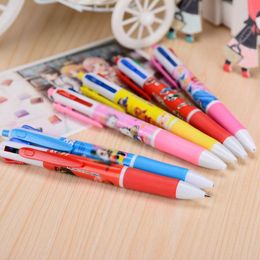 Pens 50 pcs/lot Kawaii Cat Animal 4 Colors Ballpoint Pen Cute Press ball pens School Office writing Supplies Stationery Gift