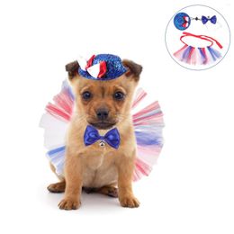 Cat Costumes Usa Clothes Cosplay Clothing Mesh Tutu Skirt Dog Independence Puppy Patriotic American Flag Small