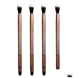 Makeup Brushes Eyelashes Brush Elegant Bleached Mental Eye Shadow Professional Styling Tools Double Head Drop Delivery Health Beauty Dhpgc