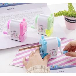 Pencil Sharpeners Mano Manovella Cartoon Sharpener - Manual Fast Accessory For Students Fun Design Perfect Gift Drop Delivery Office Dh9Xb