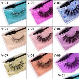 False Eyelashes New Health 3D Fluffy Dramatic Makeup Wispy Lashes Natural Long Thick Fake Drop Delivery Beauty Eyes Dhuw7