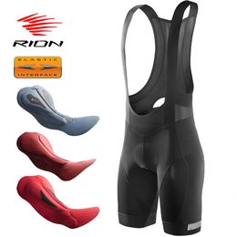 Cycling Bib Shorts RION Men Cycling Bib Shorts Bretelle Tights Bike Bicycle Clothing Pants Pad MTB Biker Lycra Man Braces Leon Elastic Interface 230627