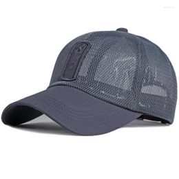 Ball Caps HT3680 Summer Sun Cap For Men Women Breathable Mesh Trucker Male Female 6 Panels Baseball Hat Unisex Adjustable