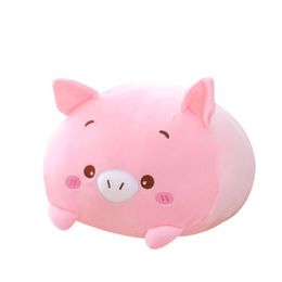 Plush Pillows Cushions 1pcs 20cm Pink Pig Toy Stuffed Animal Soft Cartoon Doll Pillow Christmas Birthyday Gift Cushion Cute Kawaii Plushie 230628