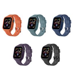 for Apple Watch Series 8 7 6 5 4 SE Woven Pattern Protective Case Band Strap Cover 41/45mm