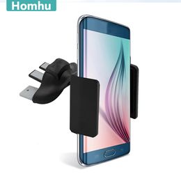 Universal Car CD Slot Phone Mount Holder Car Air Vent Stand Cradle For IPhone 11 12 13 Pro Max Huawei Xiaomi Redmi Phone Support