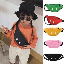 Backpacks Kids Waist Pack Bag Cute Eyes Chest Boy Girl Adjustable Fanny Childrens Shoulder Belt Bags Travel Phone Pouch 230628