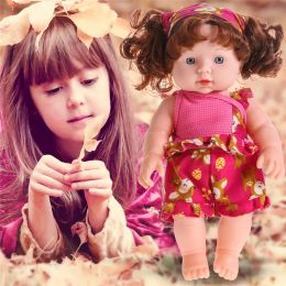 30cm Reborn Doll Baby Soft Vinyl Silicone Lifelike Newborn Baby Dolls Speaking Toy for Children Birthday Christmas Gift