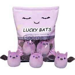 Stuffed Plush Animals 5pcslots Creative Bat Plush Toys Bat Snack Plush pumpkin bat doll Pillow Stuffed kawaii Dark Elf Cute Bat Toys for Children Kid J230628