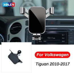 For Volkswagen Tiguan 2010-2017 Car Mobile Phone Holder Smart phone Car GPS Air Vent Outlet Bracket Snap-type Navigation Stand