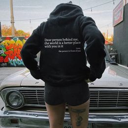 Women s Jackets You are enough Hoodie Mental Health Awareness Pullover Vintage Aesthetic with Words on Back Unisex Trendy Women Hoodies 230628