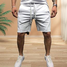 Gym Clothing Simple Sports Shorts Colorfast Summer Pockets Solid Colour Loose Fitness Running Moisture Wicking