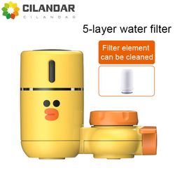 Epilators 2023 New Mini Cartoon Water Purifier Household Faucet Philtre Water Philtre Kitchen Water Purifier Tap Water Linefriend