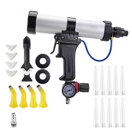 Gun 310ml Adjustable Ruiyi Pneumatic Glass Glue Gun Air Rubber Gun Hard Glue Sealant Applicator Caulking Gun Toolbox