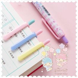 Pens 36 pcs/lot Kawaii Dog Cat Press Gel Pen Cute 0.5mm black ink Signature Pens Office School Writing Supplies gift